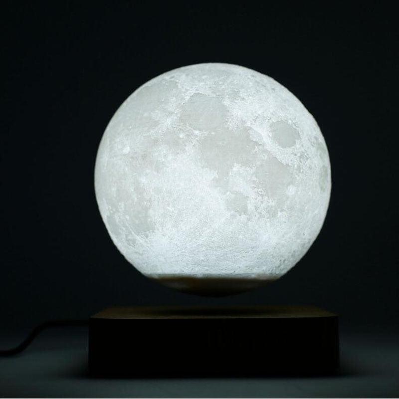 3D Magnetic Levitation Moon Lamp Creative LED Night Light Rotating Floating Lamp ForHome Decoration Holiday DIY Fashion Gift