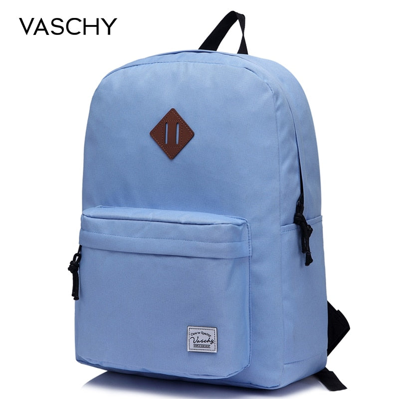 VASCHY Men Women Backpack College High Middle School Bags for Teenager Boy Girls Travel Backpacks Mochila Rucksacks