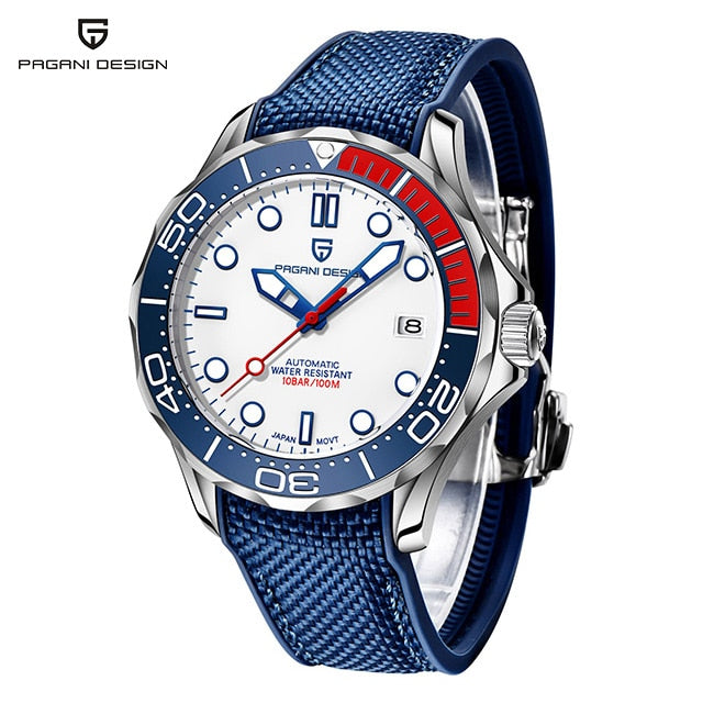 Diseño PAGANI, nueva marca de moda, relojes automáticos de silicona para hombres, Top 007 Commander, reloj de pulsera mecánico para hombres, relojes japoneses NH35A