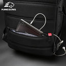 Mochila para ordenador portátil Kingsons de 15 "y 17", mochilas para ordenador con carga USB externa, bolsas impermeables antirrobo para hombres y mujeres