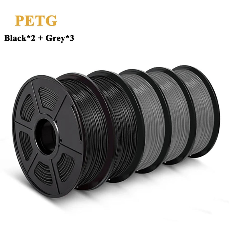 SUNLU PETG 3d Filament 1.75mm For 3D Printer PETG Filament 5rolls/set Dimensional Accuracy +/-0.02mm