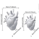 Nordic Simulation Anatomische Herzform Blumenvase Herzschlag Harz Blumentopf Kunst Vasen Skulptur Desktop Blumentopf Wohnkultur