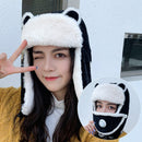 K79 Damen Hut Winter HaTt Uschanka Hut für Frauen verdicken kalte Mütze warme Mütze Windschutzmütze warme Mütze Pilotenmütze mit Ohrenklappen