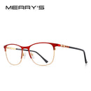 MERRYS, diseño Retro, ojo de gato, montura de gafas para mujer, gafas de moda para mujer, gafas graduadas para miopía, gafas ópticas S2113
