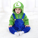 Baby Kigurumis Anime Cosplay Rot Grün Lustiges Kostüm Halloween Party Geschenk Kleiner Junge Mädchen Strampler Winter Warm Weich Homewear