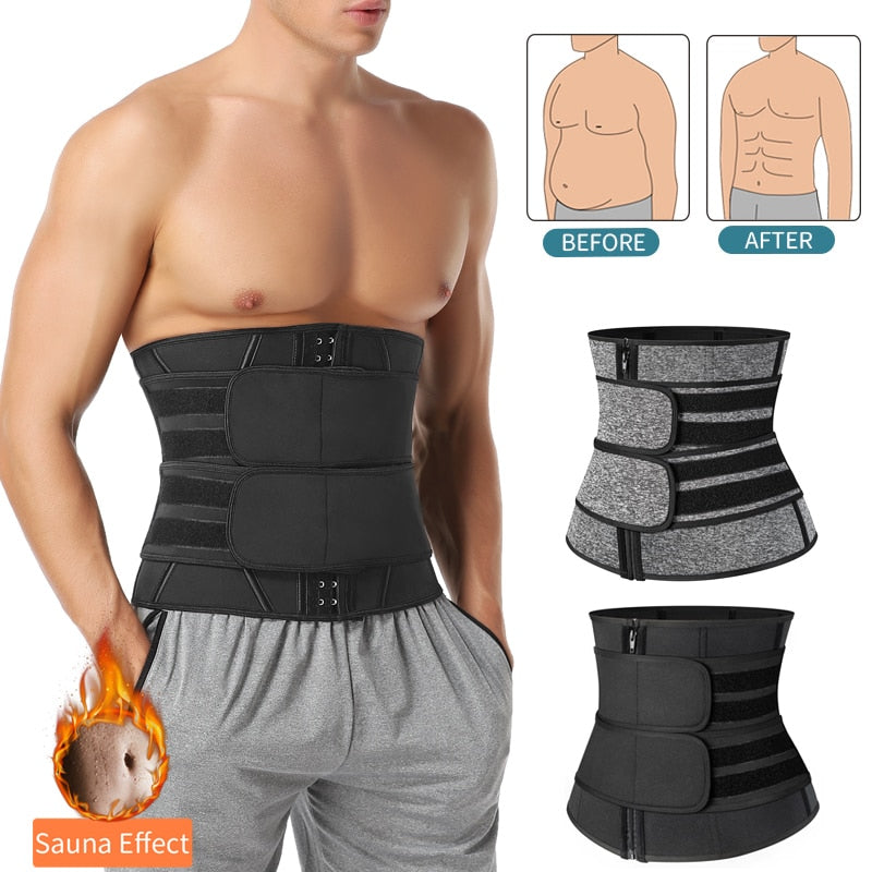 Männer Workout Taille Trainer Bauch Abnehmen Mantel Sauna Body Shaper Trimmer Gürtel Abs Bauch Shapewear Gewichtsverlust Korsett Fitness