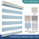 TUYA Smart Control Motorized Zebra Shades Customized Size WiFi Motor Electric Roller Blinds Compatible with Alexa Google Home