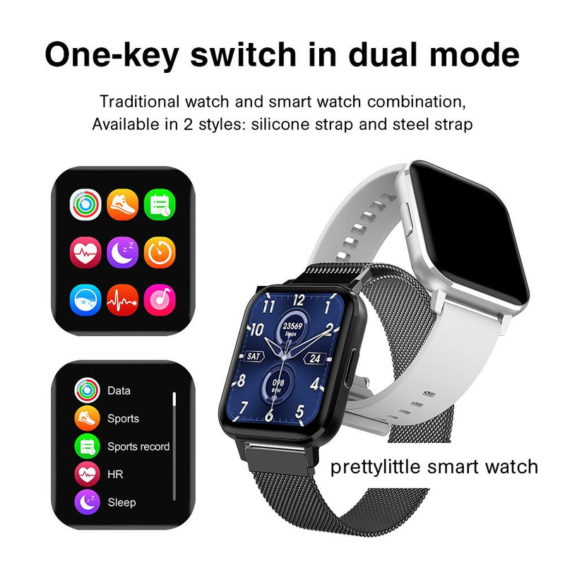 D-TX Smart Watch Men Custom Dial 24 Hours Heart Rate Monitoring IP68 Waterproof Women 2021 New Smartwatch For Android IOS