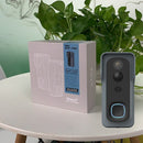 Tuya Wireless WiFi 1080P Video Türklingel mit Batterie USB Chime Kompatibel mit Google und Alexa, Wasserdichte Türklingel Smart Life