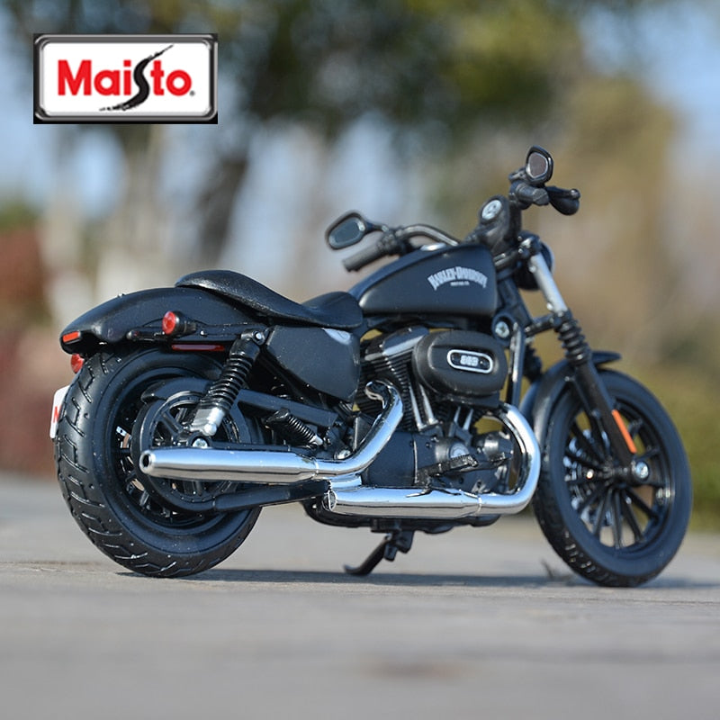 Maisto 1:12 Harley Davidson 2014 Sportster Iron 883 vehículos fundidos a presión coleccionables pasatiempos juguetes modelo de motocicleta