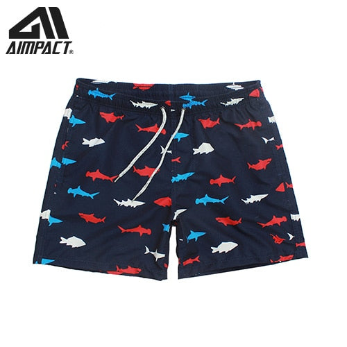 Tropischer Sommerurlaub Strand Schwimmen Kurze Badehose Schnelltrocknend Herren Schwimmen Strand Surf Shorts Lässige Mode Männliche Hybird Shorts