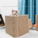 Cat Scratch Board Pad Grinding Nails Interactive Protecting Furniture Pet Toy Corrugated Large Size Catw Scratcher Toy Cardboard