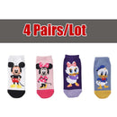 5 Paar/Los Frauen Socken Casual Korea Cartoon Tier Socken Baumwolle Nettes Mädchen lustige Maus Ente Söckchen Größe 35-41 Dropshipping