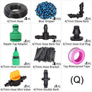 5–50 m Mikro-Tropfbewässerungs-Bewässerungsset 8-Loch-Dripper mit einstellbarem Durchfluss, Zerstäuber, Garten, 4/7-mm-Schlauch, Sprühnebel, Kühlsystem