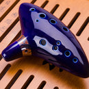 Ocarina cerámica leyenda de 12 agujeros cerámica Alto C Ocarina flauta azul inspirado tiempo instrumento Musical para accesorios para principiantes