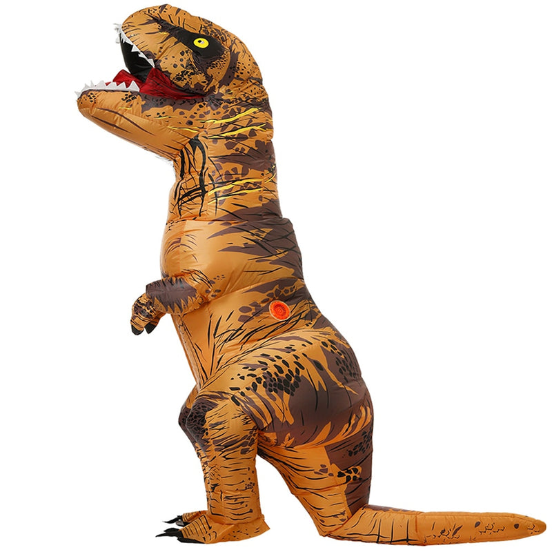 Disfraz de dinosaurio inflable para niños adultos t-rex Cosplay fiesta Anime disfraces de Halloween para hombre mujer
