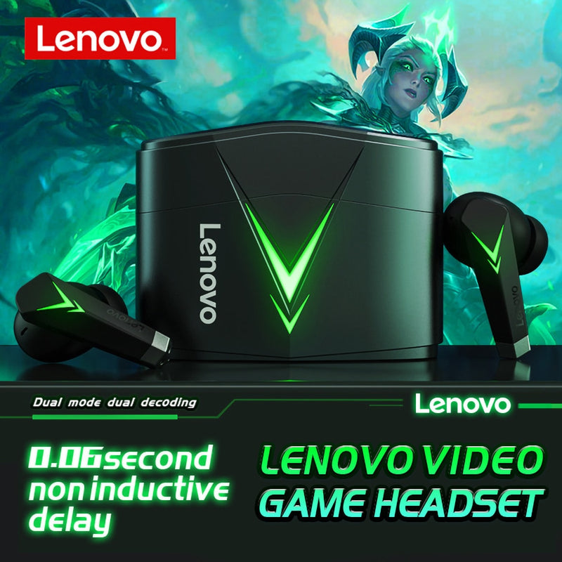 Lenovo LP6 TWS Auriculares para juegos Auriculares inalámbricos Bluetooth5.0 Auriculares deportivos a prueba de agua In-Ear Baja latencia / Android iOS