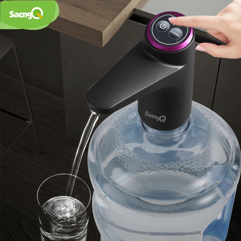 saengQ Automatischer elektrischer Wasserspender Haushalt Gallone Trinkflasche Schalter Intelligente Wasserpumpe Wasseraufbereitungsgeräte