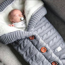 SMGSLIB Baby Winter Warme Schlafsäcke Infant Button Knit Swaddle Wrap Swaddling Kinderwagen Wrap Kleinkind Decke Schlafsäcke