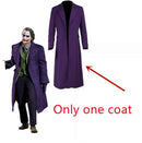 Hochwertiger Heath Ledger Cosplay Anzug Halloween Herren Film The Dark Knight Joker Kostüm Lila Jacke Vollständige Sets