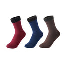 3 Paar/Set Damen Winter Warme Socken Verdicken Thermische Nylon Einfarbige Socken Weicher Schnee Samt Stiefel Boden Schlaf Schwarze Socke