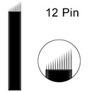 50/100pcs Microblading Needles NANO Black Manual Eyebrow Blades 0.16mm U SHape 12U 14U 16U 18U for Permanent Makeup Supplies