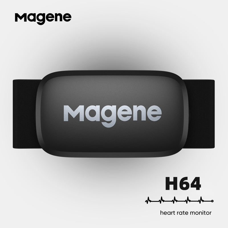 Ciclismo Magene Mover H64 Modo dual ANT + y Bluetooth 4.0 Sensor de frecuencia cardíaca con correa para el pecho Computadora Bicicleta Wahoo Garmin Sports