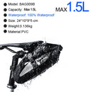 NEWBOLER Bike Bag Waterproof 13L Large Capacity Bicycle Saddle Bag Cycling Foldable Tail Rear Bag MTB Road Trunk Bikepacking