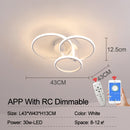 NEO Gleam Moderne LED-Deckenleuchten Lampe New RC Dimmable APP Circle Rings Designer für Wohnzimmer Schlafzimmer Deckenleuchten