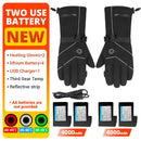 HEROBIKER Motorcycle Gloves Waterproof Heated Guantes Moto Touch Screen Battery Powered Motorbike Racing Riding Gloves Winter##