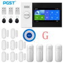 PGST Wireless Home WIFI GSM Sicherheitsalarmsystem Einbrecher Home Security mit PIR-Bewegungsmelder Detektor Einbruchmeldeanlage