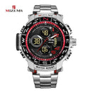 MIZUMS Men's Watches Quartz LED Digital Watch Sport Military Waterproof Clock Male Chronograph Stop Wristwatch Relogio Masculino