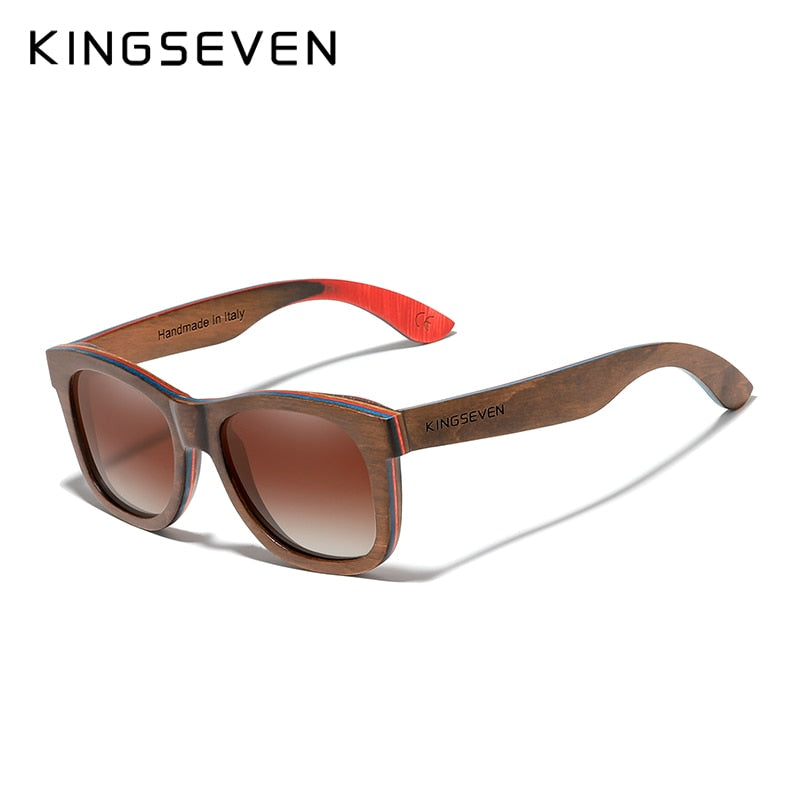 KINGSEVEN Handmade 2022 Naturholz Herrenbrille Polarisierte Sonnenbrille Verlaufslinse Frauen Reisen Vintage Oculos De Sol