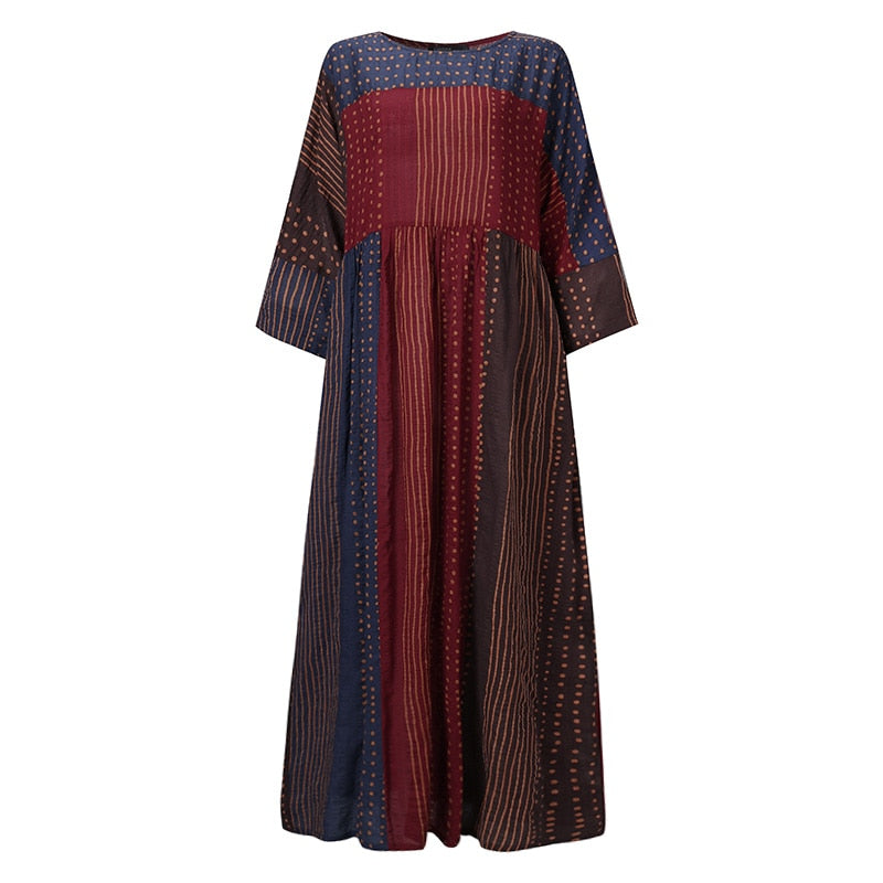 ZANZEA 2023 Fashion Summer Shirt Dress women's Spring Sundress Polka Dot Casual Tunic Vestidos Female Long Sleeve Robe