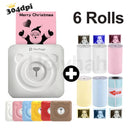 Peripage A6 304dpi Mini Taschendrucker Bluetooth ThermofotodruckerRot Braun Gelb für Handy Android IOS Geschenk