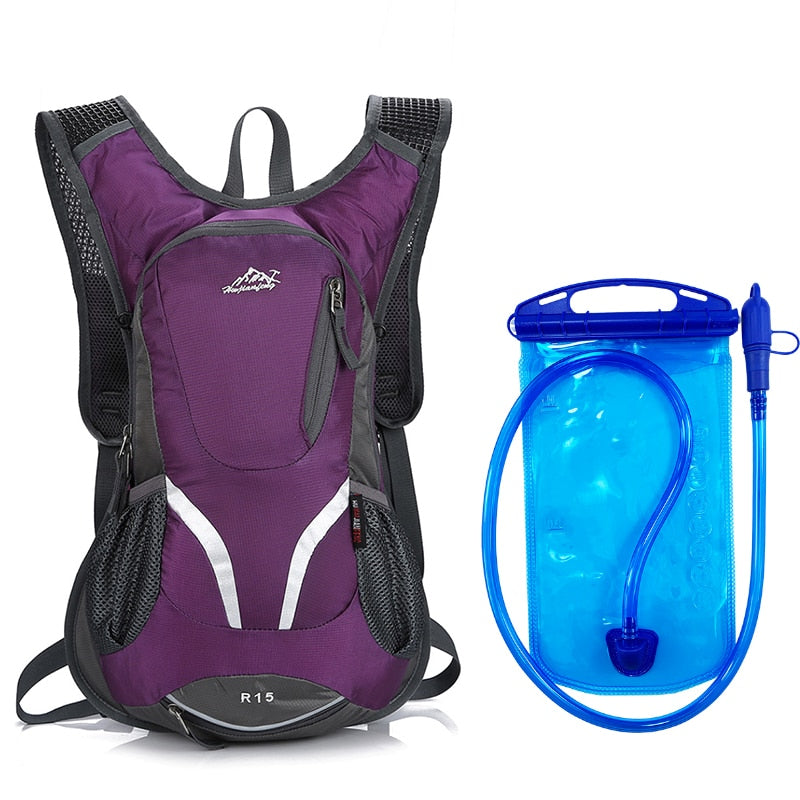 15L Outdoor Sport Cycling Climbing Water Bag Hydration Backpack UltraLight Rucksack Hiking Bike Riding Pack Bladder Knapsack