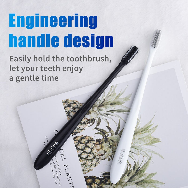 Y-kelin Oral Hygiene Care Orthodontic Tooth Brushes V-Shaped  Toothbrush Soft Bristle with One Inter-Dental Brush