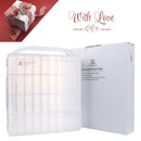 MAKARTT Professioneller Nagellackhalter-Organizer für 36 / 60 Flaschen mit großem separatem Fach für Werkzeug-Aufbewahrungsbox