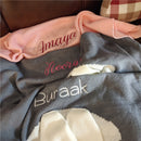 Babydecken Neugeborene Swaddle Baby Wrap gestrickte Decke für Kind Kaninchen Cartoon Plaid Infant Kleinkind Bettwäsche Swaddling