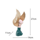 Nette kreative Blumenstrauß-Mädchen-Verzierungs-Skulptur-Statuengeschenke Wohnzimmer Fernsehschrank Blumenarrangement Moderne Hauptdekoration