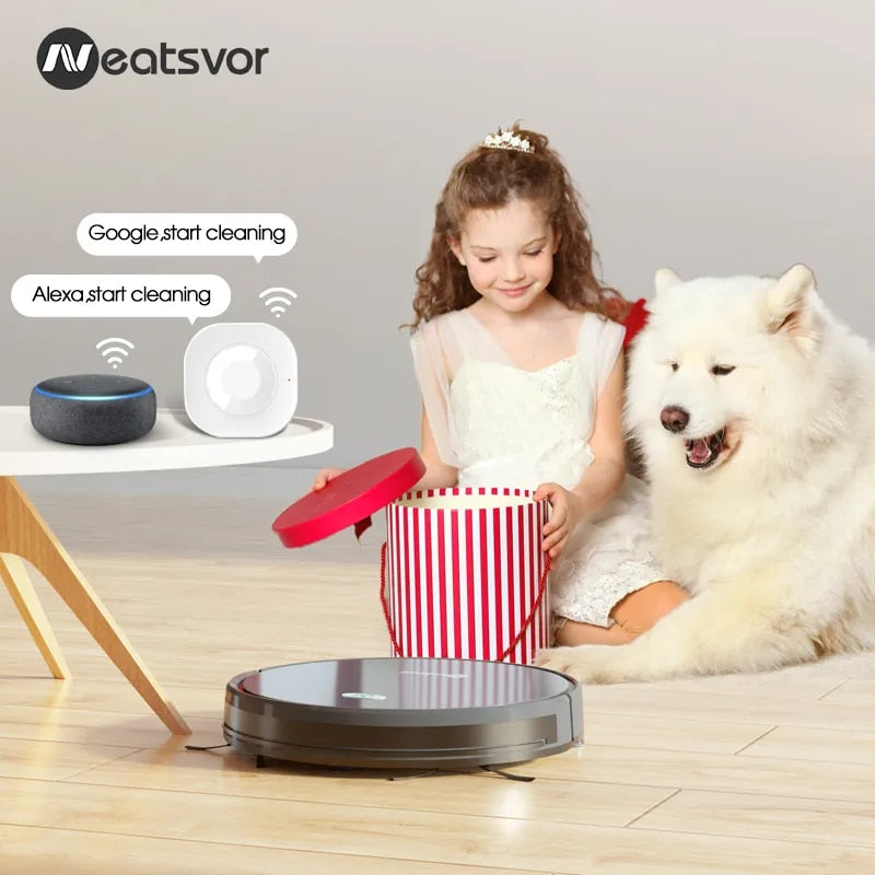 Neatsvor X500 Robot Vacuum Cleaner Smart Mapping,App &amp; Voice Control,Dry sweepWet Mopping3in1 Pet Hair Home Auto Charge Vacuum