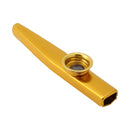1pc Silver Gold Metal Kazoo Mouth Flute Harmonica with 6 Kazoo Flute Diaphragm For Beginners Kids Adult Party Musical Instrument