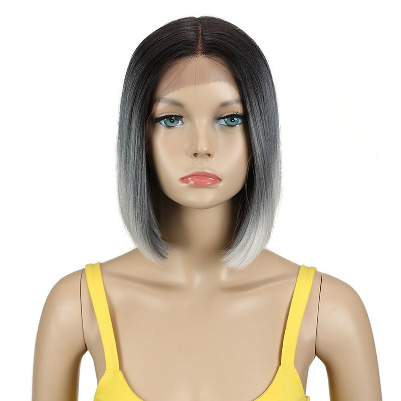 Bella Bob Wig Synthetic Lace Wig Short Blonde Bob Pink 613 Red Lemon Lace Short Hair 10-13 Inch Wigs For Women Lolita Cosplay