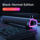 3D Surround Soundbar Bluetooth 5.0 Lautsprecher Kabelgebundene Computerlautsprecher Stereo Subwoofer Soundbar für Laptop PC Theater TV Aux 3,5 mm