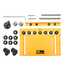 Grifflochsucher Türgriffknauf und Zugmontagelehre und Regalstiftlehre Bohrloch 5/6 mm Bohrführung Holzbearbeitungswerkzeuge