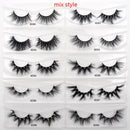 30/40/100/Paar Visofreie Nerzwimpern mit Tablett ohne Box Handgemachte natürliche falsche Wimpern Full Strip Lashes Wiederverwendbare lange Wimpern