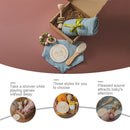 1Set Baby Badespielzeug Set Baby Badetuch Holz Rassel Armband Häkeln Rasseln Spielzeug Säuglingsbad Produkte Neugeborene Bett Glocke