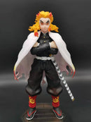 25 cm Demon Slayer Rengoku Kyoujurou Actionfiguren Spielzeug GK Anime Kimetsu No Yaiba PVC Modellfigur Spielzeugpuppen