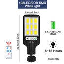 Luz Solar LED KSIJEH, lámpara Solar para exteriores, luz Solar alimentada por energía Solar, impermeable, Sensor de movimiento PIR, farola para decoración de jardín