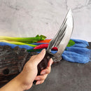 Fisch Filetiermesser Edelstahl Ausbeinmesser Handgemachtes Angelmesser Küche Fleischerbeil Camping Cutter Kochmesser